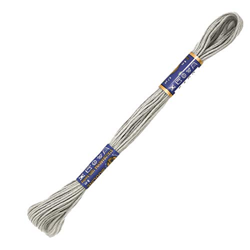 1 Docke Stickgarn 8m 2g Sticktwist 100% Baumwolle Stickerei Farbwahl Auswahl 5, Farbe :8842 dunkelgrau von maDDma