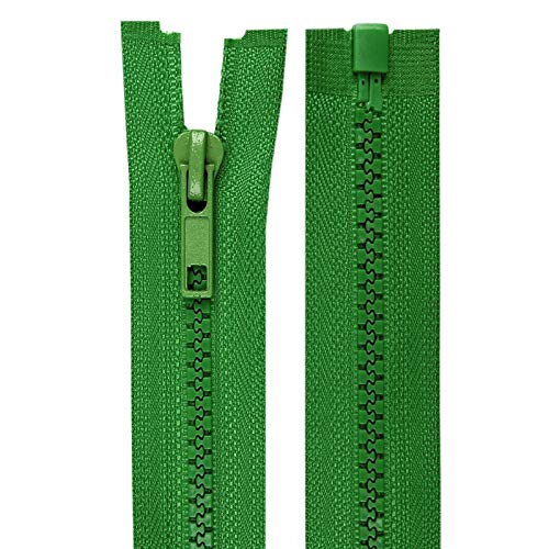1 Reißverschluss Kunststoff-Profil 5mm 35 cm teilbar, Autolock, Farbwahl, Farbe:grün 1 Reißverschluss Kunststoff-Profil 5mm 35 cm teilbar, Autolock, Farbwahl, Farbe:grün von maDDma