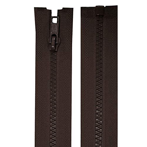 1 Reißverschluss Kunststoff-Profil 5mm 35 cm teilbar, Autolock, Farbwahl, Farbe:schokobraun 1 Reißverschluss Kunststoff-Profil 5mm 35 cm teilbar, Autolock, Farbwahl, Farbe:schokobraun von maDDma