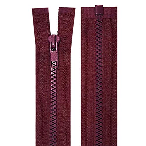 1 Reißverschluss Kunststoff-Profil 5mm 35 cm teilbar, Autolock, Farbwahl, Farbe:weinrot 1 Reißverschluss Kunststoff-Profil 5mm 35 cm teilbar, Autolock, Farbwahl, Farbe:weinrot von maDDma