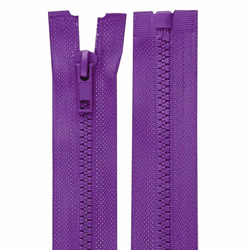 1 Reißverschluss Kunststoff-Profil 5mm 75 cm teilbar, Autolock, Farbwahl, Farbe:lila purpur 1 Reißverschluss Kunststoff-Profil 5mm 75 cm teilbar, Autolock, Farbwahl, Farbe:lila purpur von maDDma