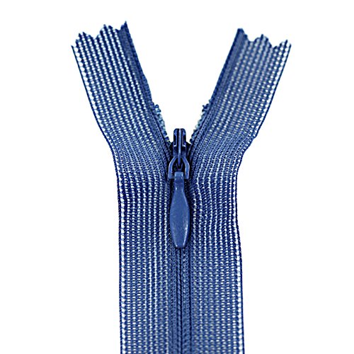 1 Reißverschluss spiral verdeckt, 18cm, unteilbar, unsichtbar, Farbe frei wählbar, Farbe:984 antik blau 1 Reißverschluss spiral verdeckt, 18cm, unteilbar, unsichtbar, Farbe frei wählbar, Farbe:984 antik blau von maDDma