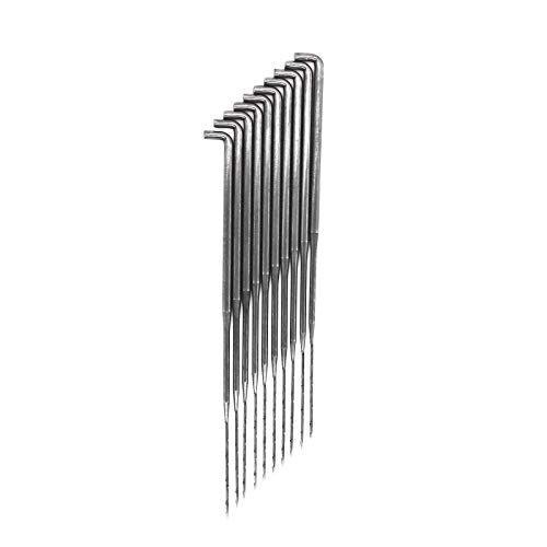 10 Filznadel Stahl, Größe wählbar S-M-L Wolle Filz Werkzeug Filzen Nadeln, Größe:S 7.9cm von maDDma