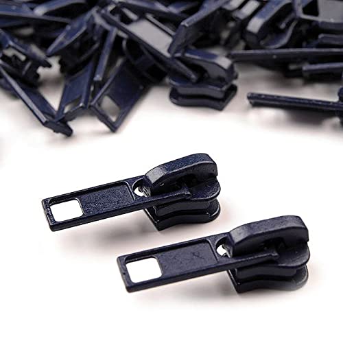 10 Zipper für Profil-Reißverschlüsse m. 5mm Profilschiene, freie Farbwahl, Farbe:nachtblau 10 Zipper für Profil-Reißverschlüsse m. 5mm Profilschiene, freie Farbwahl, Farbe:nachtblau von maDDma