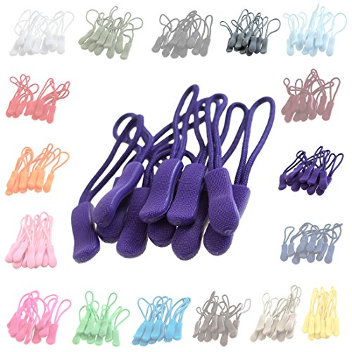 100 Zipper-Schlaufen Reißverschluss-Anhänger Reißverschluss-Verlängerung Pull Anhänger, Farbe:dunkellila 100 Zipper-Schlaufen Reißverschluss-Anhänger Reißverschluss-Verlängerung Pull Anhänger, Farbe:dunkellila von maDDma