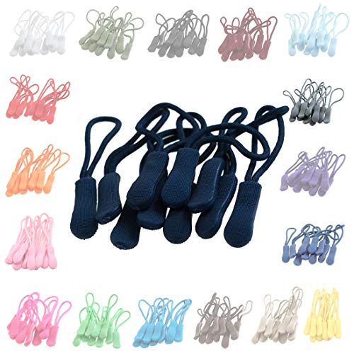 100 Zipper-Schlaufen Reißverschluss-Anhänger Reißverschluss-Verlängerung Pull Anhänger, Farbe:nachtblau 100 Zipper-Schlaufen Reißverschluss-Anhänger Reißverschluss-Verlängerung Pull Anhänger, Farbe:nachtblau von maDDma
