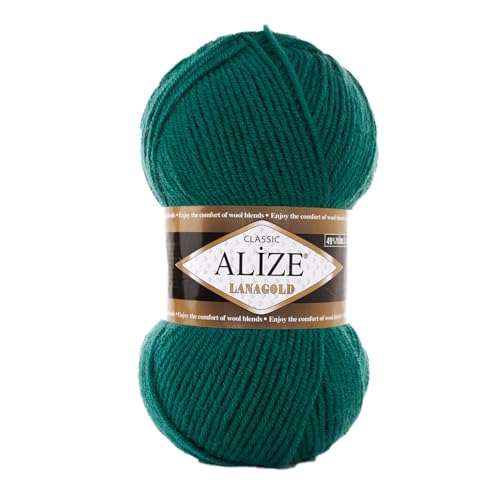 100 g ALIZE Lanagold 49% Wolle Strickgarn Winterwolle Schurwolle Farbwahl, Farbe:petrol 100 g ALIZE Lanagold 49% Wolle Strickgarn Winterwolle Schurwolle Farbwahl, Farbe:petrol von maDDma
