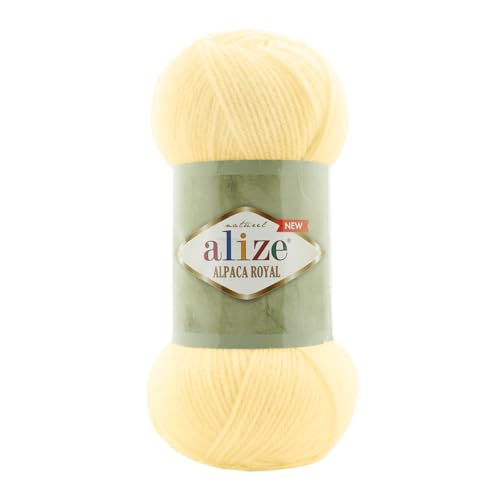 100g Alize Alpaca Royal 15% Alpaka Klassikgarn Oeko-Tex 100 Strickgarn Häkelgarn Farbwahl, Farbe:01 vanille 100g Alize Alpaca Royal 15% Alpaka Klassikgarn Oeko-Tex 100 Strickgarn Häkelgarn Farbwahl, Farbe:01 vanille von maDDma