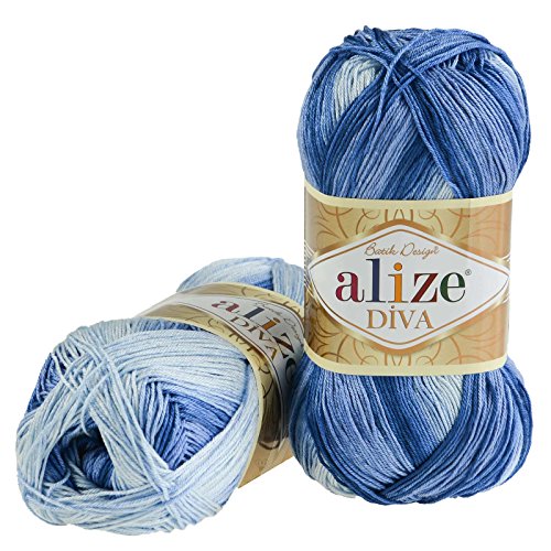 100g Strickgarn ALIZE DIVA BATIK Farbverlauf Häkelgarn Wolle Stricken Häkeln, Farbe:3282 100g Strickgarn ALIZE DIVA BATIK Farbverlauf Häkelgarn Wolle Stricken Häkeln, Farbe:3282 von maDDma