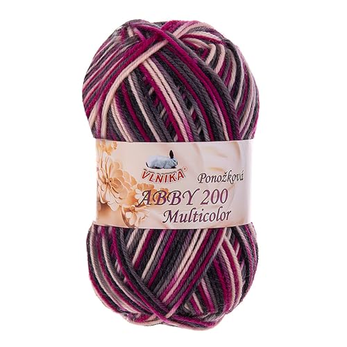 100g Strickgarn Abby 200 multicolor Sockengarn Socken-Wolle Strumpfgarn Farbwahl, Farbe:grau-creme-pink 100g Strickgarn Abby 200 multicolor Sockengarn Socken-Wolle Strumpfgarn Farbwahl, Farbe:grau-creme-pink von maDDma