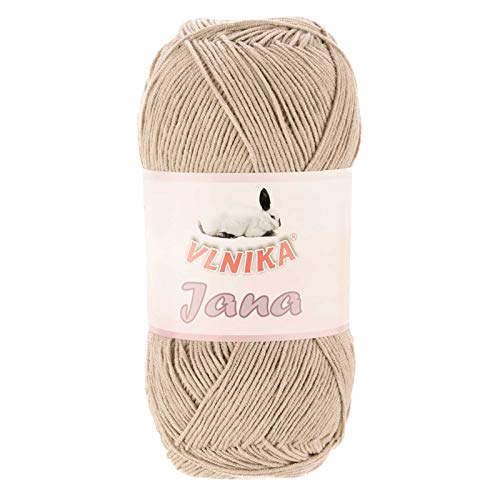 100g Strickgarn Jana Häkelgarn Strickwolle Häkelwolle Baby-Wolle, Farbauswahl, Farbe:beige von maDDma