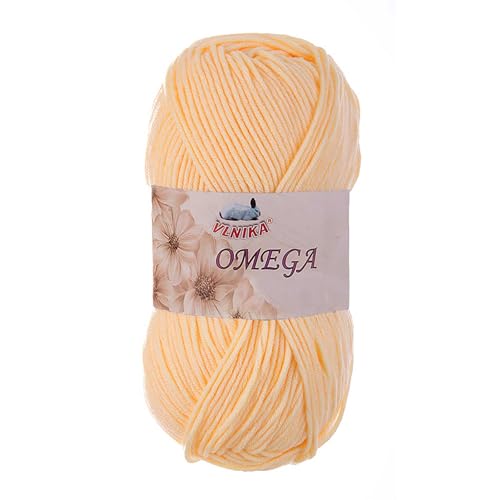 100g Strickgarn Omega Häkelgarn Acrylwolle Klassikgarn Wolle unifarben, Farbwahl, Farbe:apricot 100g Strickgarn Omega Häkelgarn Acrylwolle Klassikgarn Wolle unifarben, Farbwahl, Farbe:apricot von maDDma