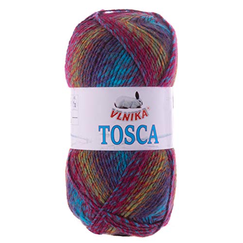 100g Strickgarn Tosca Strick-Wolle mehrfarbig bunt Handstrickgarn Selbstmusternd Farbwahl, Farbe:301 mehrfarbig 100g Strickgarn Tosca Strick-Wolle mehrfarbig bunt Handstrickgarn Selbstmusternd Farbwahl, Farbe:301 mehrfarbig von maDDma