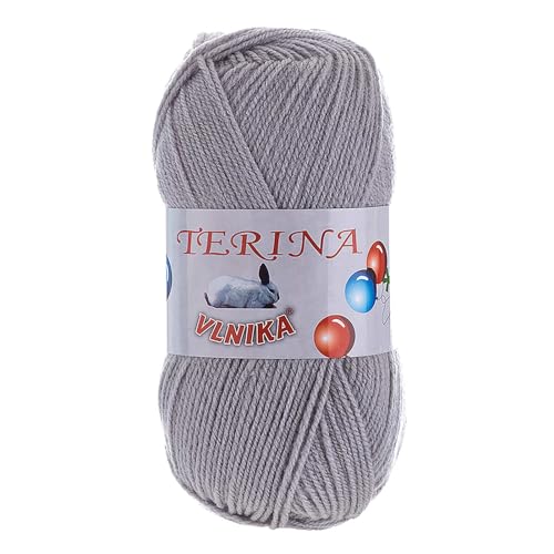 100g Terina Strickgarn Häkelgarn Wolle Acrylwolle pflegeleicht Farbwahl, Farbe:mausgrau 100g Terina Strickgarn Häkelgarn Wolle Acrylwolle pflegeleicht Farbwahl, Farbe:mausgrau von maDDma