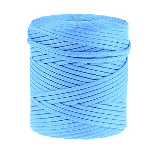 100m Polyester-Schnur Kordel 4mm, PES Kordel Flechtschnur, Polyesterkordel, Farbe:himmelblau von maDDma