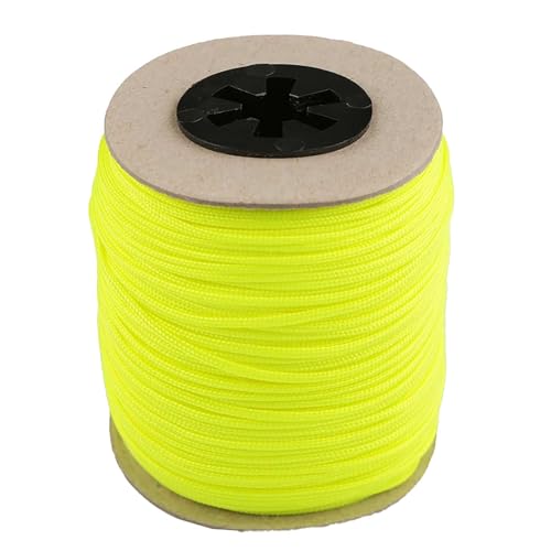100m Schmuckschnur 1,5mm Jalousieschnur Zugschnur Schmuckkordel Polyester Farbwahl, Farbe:neongelb von maDDma