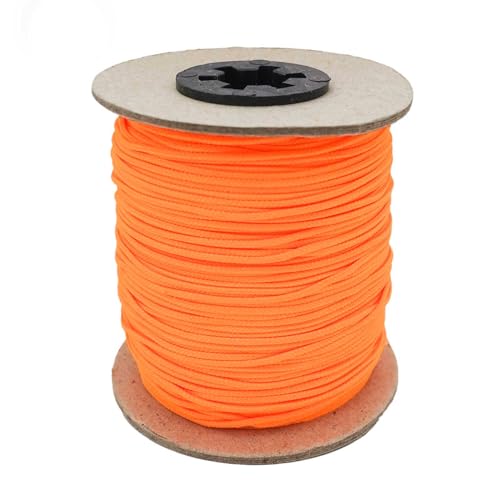 100m Schmuckschnur 1,5mm Jalousieschnur Zugschnur Schmuckkordel Polyester Farbwahl, Farbe:neonorange von maDDma