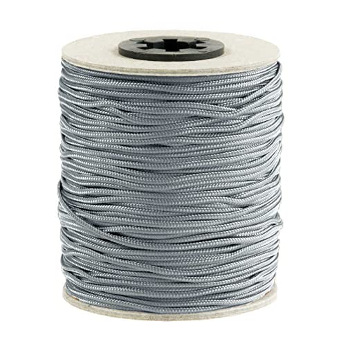 100m Schmuckschnur 1,5mm Jalousieschnur Zugschnur Schmuckkordel Polyester Farbwahl, Farbe:silbergrau 100m Schmuckschnur 1,5mm Jalousieschnur Zugschnur Schmuckkordel Polyester Farbwahl, Farbe:silbergrau von maDDma