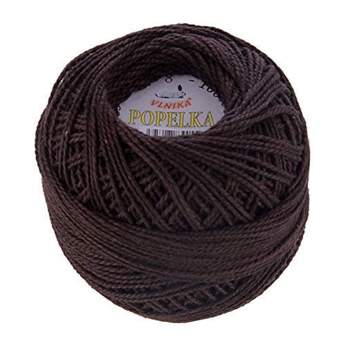 10g Stickgarn/Häkelgarn Popelka 85m 100% Baumwolle Filethäkeln Sticken Häkeln Farbwahl, Farbe:dunkelbraun 10g Stickgarn/Häkelgarn Popelka 85m 100% Baumwolle Filethäkeln Sticken Häkeln Farbwahl, Farbe:dunkelbraun von maDDma