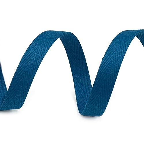 10m Köperband 10mm breit große Farbwahl Einfass- Nahtband Gurtband Baumwollband, Größe:10mm, Farbe:capriblau 10m Köperband 10mm breit große Farbwahl Einfass- Nahtband Gurtband Baumwollband, Größe:10mm, Farbe:capriblau von maDDma