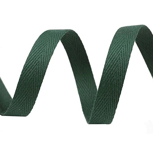 10m Köperband 10mm breit große Farbwahl Einfass- Nahtband Gurtband Baumwollband, Größe:10mm, Farbe:dunkelgrün 10m Köperband 10mm breit große Farbwahl Einfass- Nahtband Gurtband Baumwollband, Größe:10mm, Farbe:dunkelgrün von maDDma