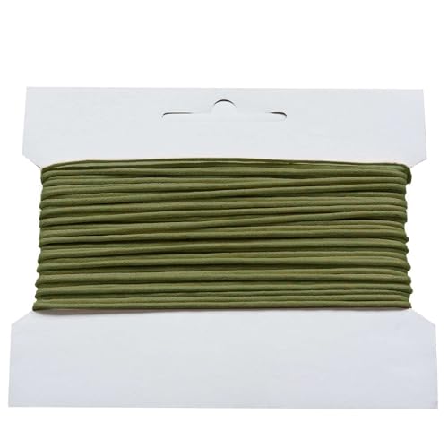 10m gewachste Baumwollschnur/Wachsschnur 2mm, Schmuckschnur, Farbe wählbar, Farbe:olivgrün 10m gewachste Baumwollschnur/Wachsschnur 2mm, Schmuckschnur, Farbe wählbar, Farbe:olivgrün von maDDma