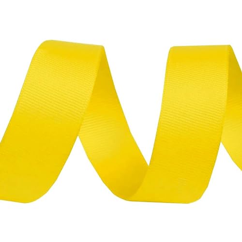 15m Ripsband Einfassband Stoßband Besatzband Hutband Hosenband Breiten-/Farbwahl, Größe:15mm, Farbe:gelb von maDDma