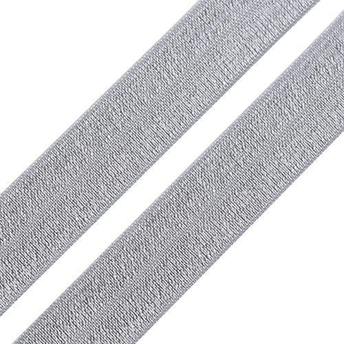 1m Einfassband 20mm hochelastisch 44% Elastan gefalzt Meterware Faltgummi Schrägband Farbwahl, Größe:20 mm, Farbe:grau glänzend 1m Einfassband 20mm hochelastisch 44% Elastan gefalzt Meterware Faltgummi Schrägband Farbwahl, Größe:20 mm, Farbe:grau glänzend von maDDma