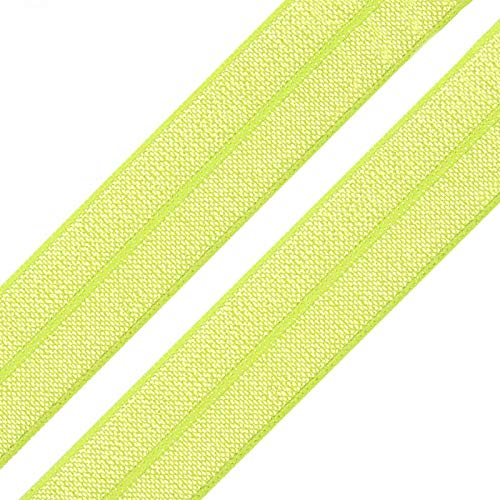 1m Einfassband 20mm hochelastisch 44% Elastan gefalzt Meterware Faltgummi Schrägband Farbwahl, Größe:20mm, Farbe:lemon 1m Einfassband 20mm hochelastisch 44% Elastan gefalzt Meterware Faltgummi Schrägband Farbwahl, Größe:20mm, Farbe:lemon von maDDma