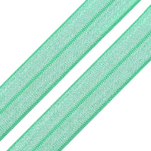 1m Einfassband 20mm hochelastisch 44% Elastan gefalzt Meterware Faltgummi Schrägband Farbwahl, Größe:20mm, Farbe:mintgrün 1m Einfassband 20mm hochelastisch 44% Elastan gefalzt Meterware Faltgummi Schrägband Farbwahl, Größe:20mm, Farbe:mintgrün von maDDma