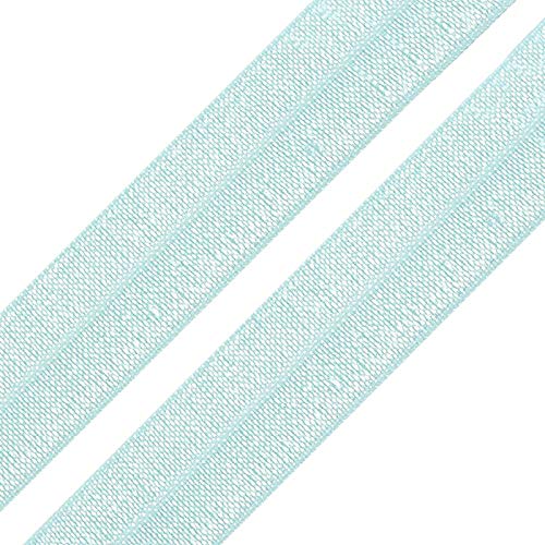 1m Einfassband 20mm hochelastisch 44% Elastan gefalzt Meterware Faltgummi Schrägband Farbwahl, Größe:20mm, Farbe:pastellblau 1m Einfassband 20mm hochelastisch 44% Elastan gefalzt Meterware Faltgummi Schrägband Farbwahl, Größe:20mm, Farbe:pastellblau von maDDma