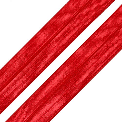 1m Einfassband 20mm hochelastisch 44% Elastan gefalzt Meterware Faltgummi Schrägband Farbwahl, Größe:20mm, Farbe:rot 1m Einfassband 20mm hochelastisch 44% Elastan gefalzt Meterware Faltgummi Schrägband Farbwahl, Größe:20mm, Farbe:rot von maDDma