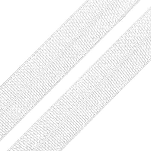 1m Einfassband 20mm hochelastisch 44% Elastan gefalzt Meterware Faltgummi Schrägband Farbwahl, Größe:20mm, Farbe:weiß 1m Einfassband 20mm hochelastisch 44% Elastan gefalzt Meterware Faltgummi Schrägband Farbwahl, Größe:20mm, Farbe:weiß von maDDma