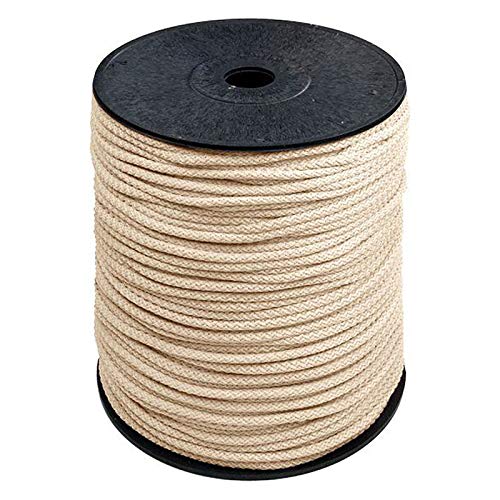 200m Polyester-Seil 5,5mm Polyesterschnur Polyesterkordel Kordel Schnur Farbwahl, Farbe:Creme von maDDma