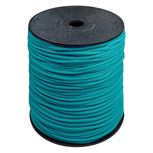 200m Polyester-Seil 5,5mm Polyesterschnur Polyesterkordel Kordel Schnur Farbwahl, Farbe:aquablau von maDDma