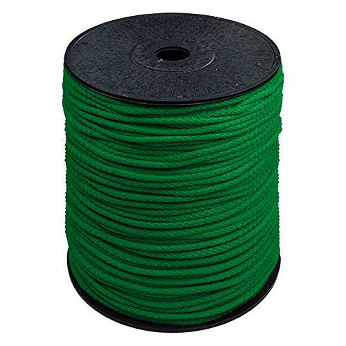 200m Polyester-Seil 5,5mm Polyesterschnur Polyesterkordel Kordel Schnur Farbwahl, Farbe:grün von maDDma