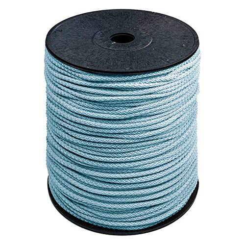 200m Polyester-Seil 5,5mm Polyesterschnur Polyesterkordel Kordel Schnur Farbwahl, Farbe:hellblau von maDDma