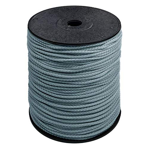 200m Polyester-Seil 5,5mm Polyesterschnur Polyesterkordel Kordel Schnur Farbwahl, Farbe:kieselgraublau von maDDma