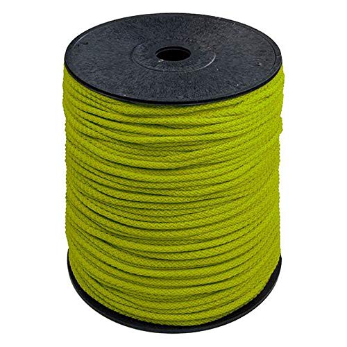 200m Polyester-Seil 5,5mm Polyesterschnur Polyesterkordel Kordel Schnur Farbwahl, Farbe:pistaziengrün von maDDma