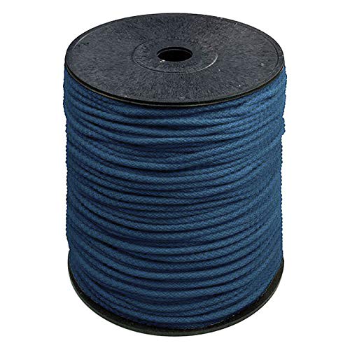 200m Polyester-Seil 5,5mm Polyesterschnur Polyesterkordel Kordel Schnur Farbwahl, Farbe:stahlblau von maDDma