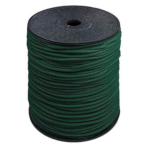 200m Polyester-Seil 5,5mm Polyesterschnur Polyesterkordel Kordel Schnur Farbwahl, Farbe:tannengrün von maDDma