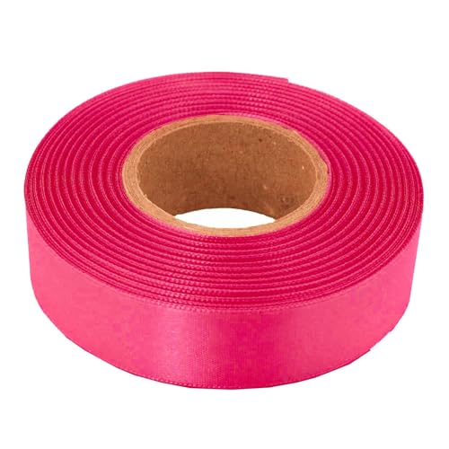 20m Satinband farbecht beidseitig 24mm zum Nähen Dekorieren Verzieren made in EU, Farbe:magenta von maDDma