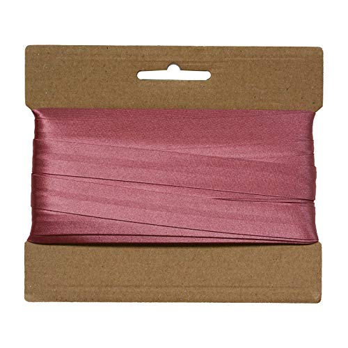 20m Schrägband Satin 20mm gefalzt Kantenband Einfassband 29 Farben wählbar, Farbe:altrosa von maDDma