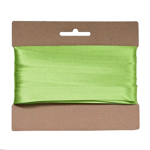 20m Schrägband Satin 20mm gefalzt Kantenband Einfassband 29 Farben wählbar, Farbe:apfelgrün von maDDma