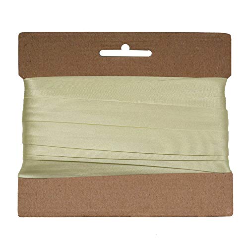 20m Schrägband Satin 20mm gefalzt Kantenband Einfassband 29 Farben wählbar, Farbe:creme von maDDma