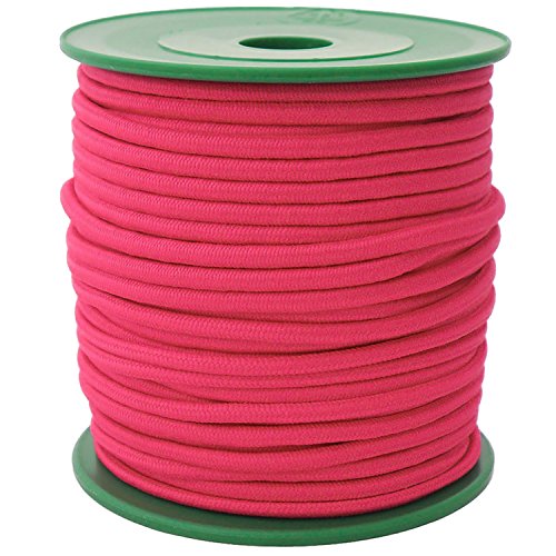 25m Gummikordel 3mm, Gummischnur Gummiband Bekleidungsgummi, Farbwahl, Farbe:pink von maDDma