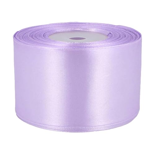 27m Satinband 50mm Dekoband Geschenkband Schmuckband Geschenkverpackung, Farbe:flieder von maDDma