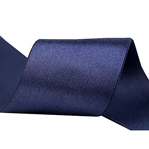 2m Glanz-Satin Gummiband Gummilitze 50mm / 5cm f. Gürtel Kleider Blusen, Farbe:nachtblau 2m Glanz-Satin Gummiband Gummilitze 50mm / 5cm f. Gürtel Kleider Blusen, Farbe:nachtblau von maDDma