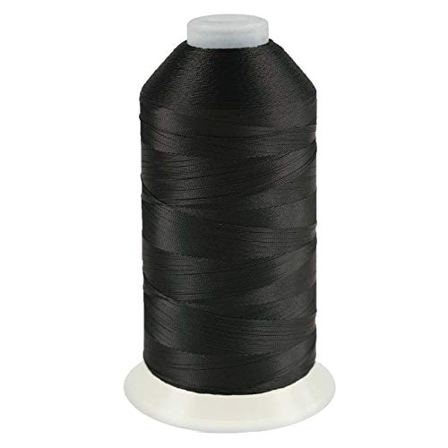 3000m Nähgarn Polyester 210D/2 Sattlergarn Jeansgarn Ledergarn 13 Farben erhältlich, Farbe:A745 graphitgrau von maDDma