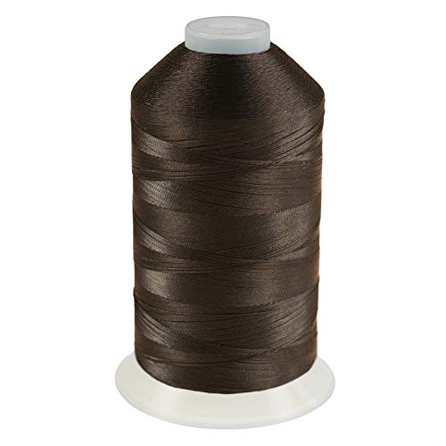 3000m Nähgarn Polyester 210D/3, Farbauswahl - Sattlergarn Forellenfaden, Farbe:A756 dunkelbraun von maDDma